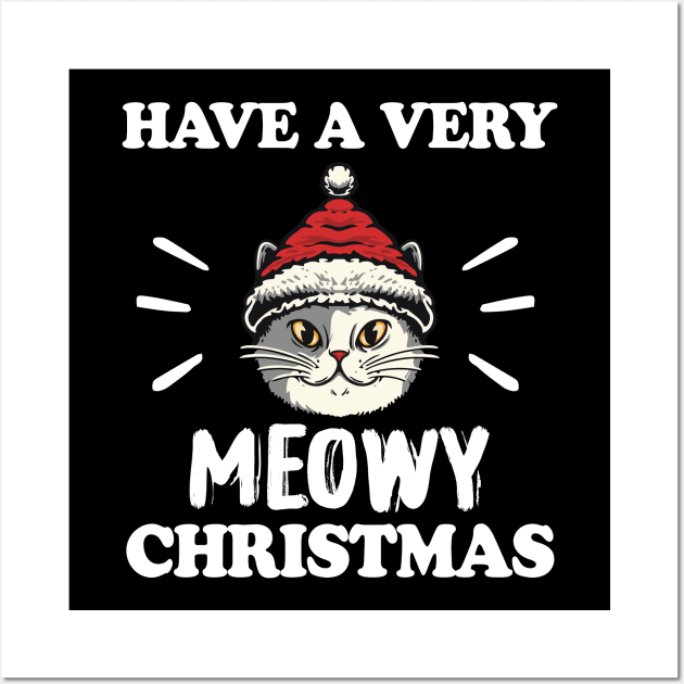 Have a very meowy Christmas Wall Art by Pigmentdesign